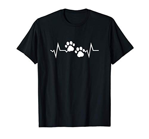 Pata de perro corazón para amantes de los perros regalo Camiseta