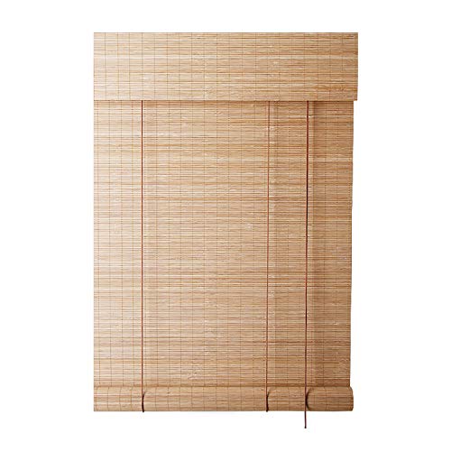 Persiana De Bambú para Interiores, Color De Color Natural, Tamaño: 72'' X 72'',Aislamiento Térmico Transpirables/Naturales,Fácil De Instalar