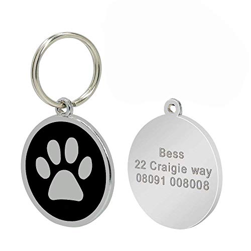Placa de identidad Berry para perros y gatos con grabado personalizado