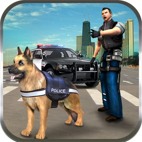 Police Dog n Police Car Rush Chase Crime City Gangsters Attack: Cops Robbers Gangster Fighting Survival Mission Action Adventure Simulator 3D Game 2018