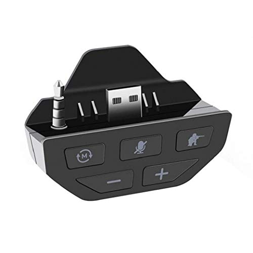 Potenciador de Sonido estéreo Gamepad Tarjeta de Sonido Audio Auriculares Accesorios del Adaptador del regulador Compatible con Xbox Negro