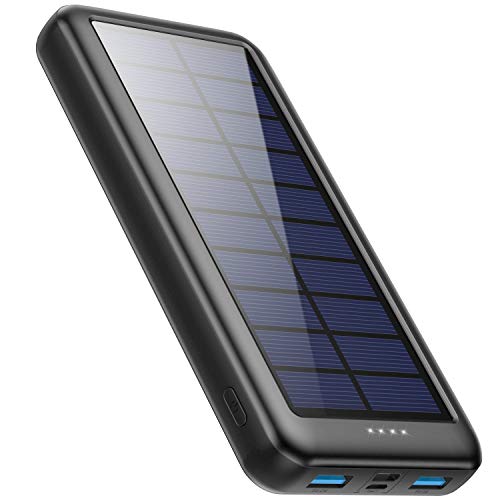 Pxwaxpy Cargador Solar 26800mAh, Power Bank Solar 【Entradas Tipo C & Mirco USB】 Batería Externa Solar de Carga Rápida Cargador Movil Portatil con 2 Puertos USB para Smartphones, Tablet, Cámara etc Pxwaxpy Cargador Solar 26800mAh, Power Bank Solar 【Entradas Tipo C & Mirco USB】 Batería Externa Solar de Carga Rápida Cargador Movil Portatil con 2 Puertos USB para Smartphones, Tablet, Cámara etc