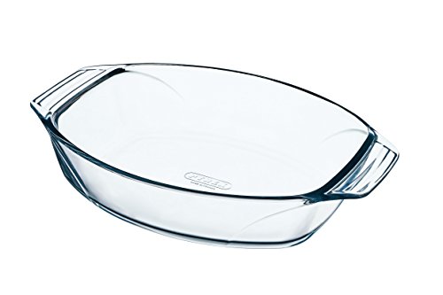 Pyrex OPTIMUM - Fuente de forma oval, 30 x 20 cm, Transparente