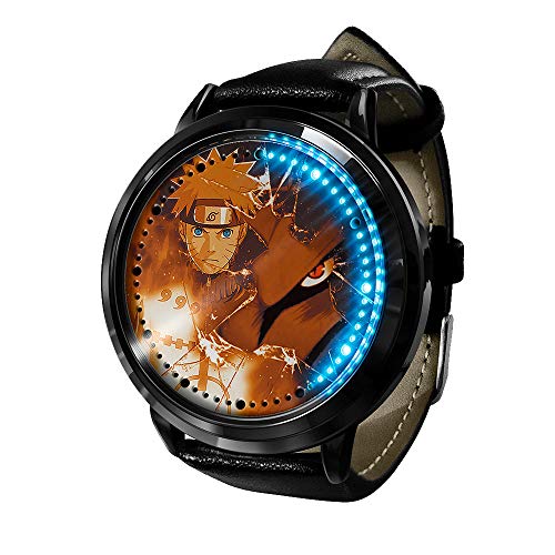 Reloj de Anime Naruto Reloj Pantalla táctil LED Impermeable Reloj de luz Digital Reloj de Pulsera Unisex Cosplay Regalo Nuevos Relojes de Pulsera niños-A2