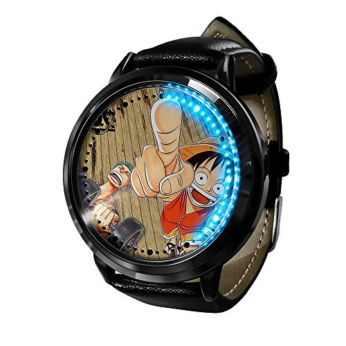 Reloj de Anime Reloj de una Pieza Pantalla táctil LED Impermeable Reloj de luz Digital Reloj de Pulsera Unisex Cosplay Regalo Nuevos Relojes de Pulsera niños-A2
