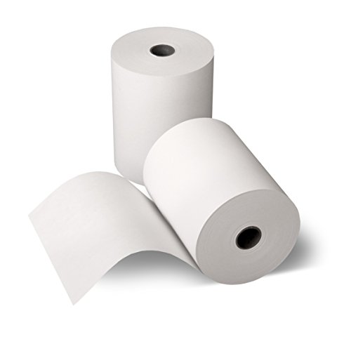 Rollos de papel térmico, 50 unidades, 80 mm x 80 m x 12 mm, diámetro de 80 mm