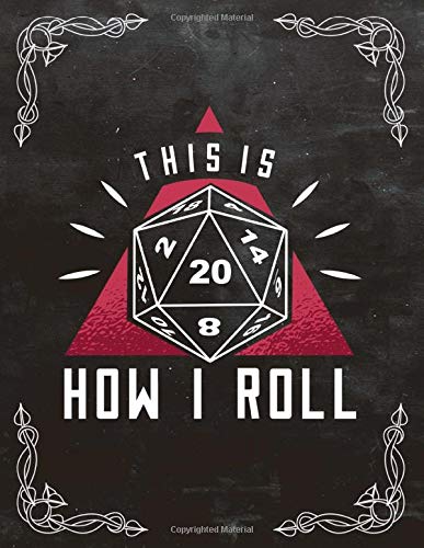 RPG D20 Dice roll Bordgame A4 Ruled Line Paper: Notebook with 120 Pages ca. A4 (8,5x11 in) RPG Dice Roleplaying game Dragon Pen and Paper Accessories Role Playing Games Tabletop play gifts