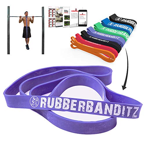 Rubberbanditz Pull Up / CrossFit Band - Robust - 40 - 80 lbs. (18 - 36 kg) - Resistance with Pullup PDF
