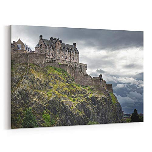 Scott397House Canvas Wall Art Prints Edinburgh Castle Edinburgh Castle Decor Ready to Hang Printing Gift for Home 16x20