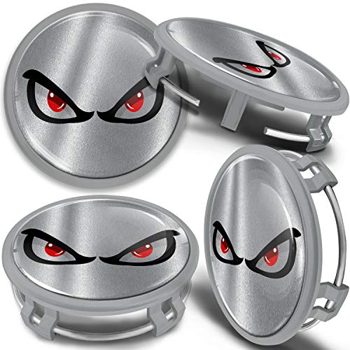 SkinoEu 4 x 75mm Tapas de Rueda de Centro Centrales Llantas Aluminio Tapacubos Compatibles con Mercedes Benz B66470207 / B66470200 Plata Gris No Fear CMS 14 SkinoEu 4 x 75mm Tapas de Rueda de Centro Centrales Llantas Aluminio Tapacubos Compatibles con Mercedes Benz B66470207 / B66470200 Plata Gris No Fear CMS 14