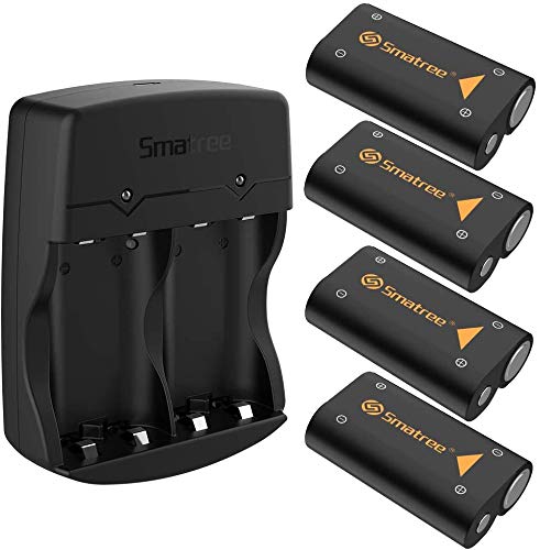 Smatree 4x2600mAh Batería de Controlador Xbox Series X, Xbox Series S, Batería Recargable &Cargador de Batería Dual para Xbox Series X, Xbox Series S, Xbox One, Xbox One Elite, Xbox One S, Xbox One X