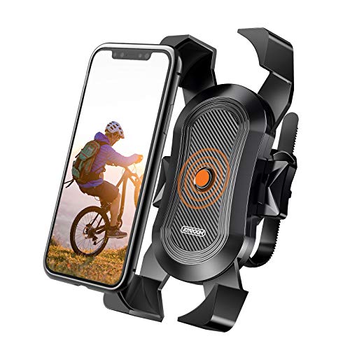 Soporte Movil Bicicleta, JOYROOM Anti Vibración Soporte Movil Bici Montaña con 360° Rotación para Moto Cochecito, Universal Manillar para iPhone 11 Pro Max/11 Pro/11/X/8, Samsung y 4"-7" Smartphones