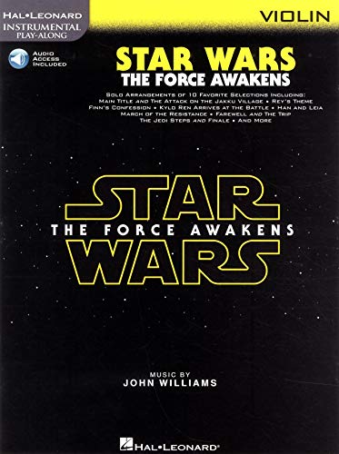 Star Wars: the Force Awakens (Violin) Violon +Enregistrements Online (Instrumental Play Along)