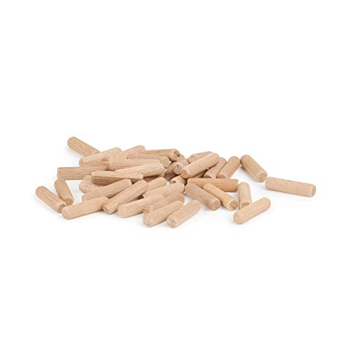 Tacos de madera de 8 mm x 40 mm, 2 kg, tacos estriados de madera de haya maciza, se envía en caja, ideal para tacos maestros Tacos de madera de 8 mm x 40 mm, 2 kg, tacos estriados de madera de haya maciza, se envía en caja, ideal para tacos maestros