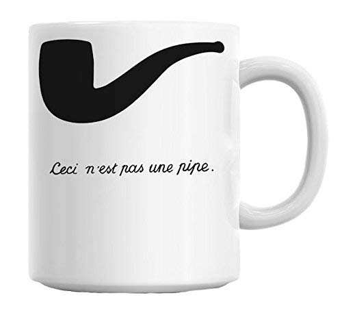 Tea Mug, Coffee Mug 11oz Funny Coffee Mug Ceci N'est Pas Une Pipe Mug