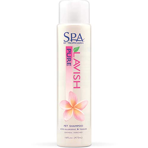 TROPICLEAN SPA by Pure Shampoo para Mascotas – Hipoalergénico – para Piel Sensible, sin desgarros, para Perros y Gatos; Respetuoso con el Medio Ambiente, sin crueldad – enriquecida con Avena, 473 ml TROPICLEAN SPA by Pure Shampoo para Mascotas – Hipoalergénico – para Piel Sensible, sin desgarros, para Perros y Gatos; Respetuoso con el Medio Ambiente, sin crueldad – enriquecida con Avena, 473 ml