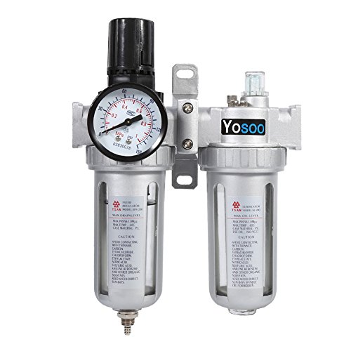 Unidad de mantenimiento, separador de agua neumático, filtro de calidad de aire de control de 24 × 16,50 × 800 cm