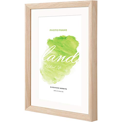 WANGXB Marco de Fotos de Madera,Photo Frame,Premium Rusia Pine Wood + plexiglas,diseño Simple y Elegante,16"-24" y A3,A4 Varios tamaños,Colocación de Pared