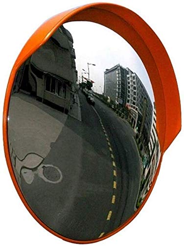 WEHOLY Espejos Espejo Curvo Espejo de tráfico Espejo de unión PC Impermeable y Duradero para Puntos Ciegos de Carreteras estrechas en la fábrica, Diámetro 62 CM (24 ')