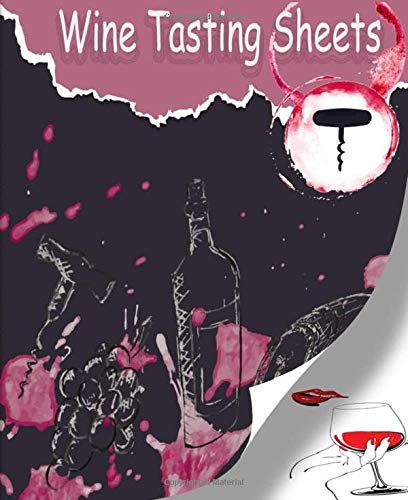 Wine Tasting Sheets: Use This Wine Tasting Journal Templates. Different wines can be rated up to five stars for their appearance, taste, aroma, ... Size 7.5'x9.2' inches with 111 pages .