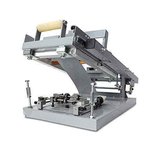 WUPYI2018 Máquina de serigrafía Manual, serigrafía Redonda, tamaño máximo de 200 mm x 100 mm