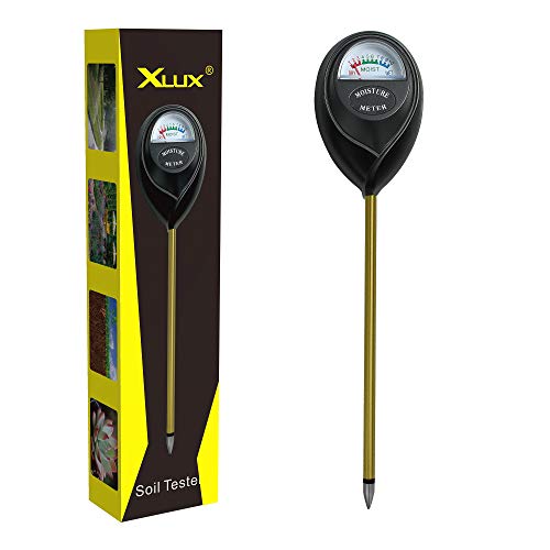 XLUX Medidor de Humedad del Suelo, probador de Humedad de Plantas, Monitor de riego, para Flores de Plantas de Interior y Exterior, no se Necesitan baterías, Negro XLUX Medidor de Humedad del Suelo, probador de Humedad de Plantas, Monitor de riego, para Flores de Plantas de Interior y Exterior, no se Necesitan baterías, Negro