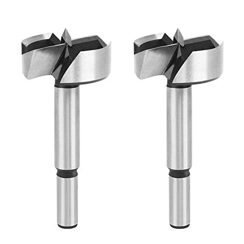 Yangfei 2Pcs Fresas Para Madera Brocas para Madera, Taladro de Madera de Acero Broca Fresadora Diámetro 40mm, Brocas Forstner para Madera (Longitud: 90 mm)