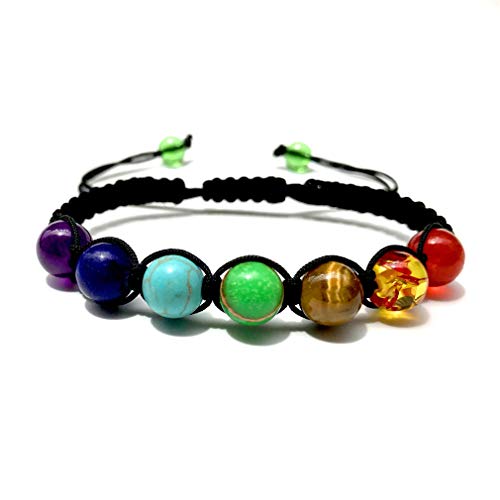 YAZILIND Mujeres Hecho a Mano Macrame borlas Natural Piedra 7 Chakra curación energía Reiki 8mm Gemstone Abalorios Yoga Pulsera YAZILIND Mujeres Hecho a Mano Macrame borlas Natural Piedra 7 Chakra curación energía Reiki 8mm Gemstone Abalorios Yoga Pulsera