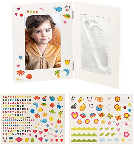 Your Design Huella Conjunto: Marco de 2 Partes para Foto de bebé y Yeso, 36,5 x 23,5 centímetros (Marco Huella)
