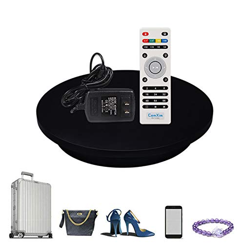YSJX Base Giratoria Eléctrica Negro Diámetro de 32cm Plataforma Rotatoria Automática Imágenes de 360 Grados,Dirección de Velocidad Ajustable,Batería/USB Alimentado YSJX Base Giratoria Eléctrica Negro Diámetro de 32cm Plataforma Rotatoria Automática Imágenes de 360 Grados,Dirección de Velocidad Ajustable,Batería/USB Alimentado