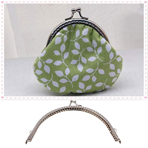 YUKO 15cm Women Handbag Handle 1PC Metal Frame Kiss Clasp Arch DIY Craft For Purse Bag Silver Tone Vintage Accessories