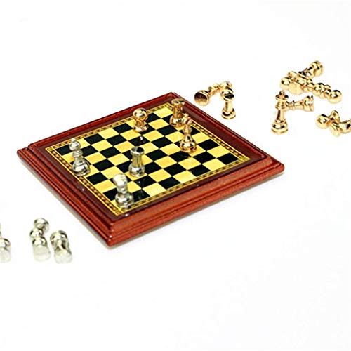 Yxxc Game Set Classic Chess Set Metal Chess Board Game Board Game Travel Picnic Family Event Room Toy Game Children's Puzzle Game Travel International Ches