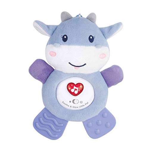 Zhangjie Musical Teething Baby Toys Soothing Musics Soft Plush Toy with LED Night Lights Nursery Songs