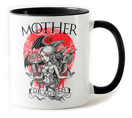 1500-Taza Game Of Thrones - Mother of Dragons Negra