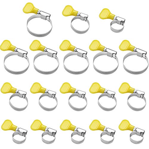 18 Piezas Abrazaderas de Manguera de Acero Inoxidable, 10-32 mm Ajustable Clip de Tubo de Acero Inoxidable para Tuberías de Agua Familiar, Tanque de Gas, Tubos de Automóviles (3 Tamaños) 18 Piezas Abrazaderas de Manguera de Acero Inoxidable, 10-32 mm Ajustable Clip de Tubo de Acero Inoxidable para Tuberías de Agua Familiar, Tanque de Gas, Tubos de Automóviles (3 Tamaños)
