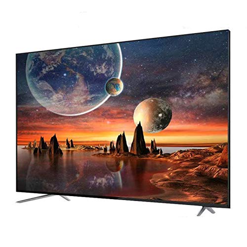 32/42/50/55/60/65 Pulgadas 4K Ultra HD LED Smart WiFi TV, Televisor Ultrafino LCD a Prueba de explosiones de Vidrio Templado, TV de Red Inteligente Android con Control Remoto, Soporte de Pared y ba