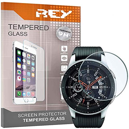 3X Protector de Pantalla para Samsung Galaxy Watch 46mm 2018, Cristal Vidrio Templado Premium