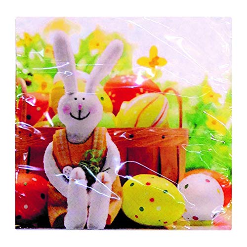 40 piezas servilletas motivo de pascua huevos pascual Pascua mesa decoración servilleta técnica artesanía (40 piezas motivo conejito de Pascua) 40 piezas servilletas motivo de pascua huevos pascual Pascua mesa decoración servilleta técnica artesanía (40 piezas motivo conejito de Pascua)