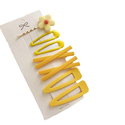 7 horquillas para el pelo de flores pequeñas,antideslizantes de metal,hechas a mano,horquillas geométricas huecas,coloridas y brillantes, cierre de parche,accesorios para mujeres y niñas (amarillo) 7 horquillas para el pelo de flores pequeñas,antideslizantes de metal,hechas a mano,horquillas geométricas huecas,coloridas y brillantes, cierre de parche,accesorios para mujeres y niñas (amarillo)