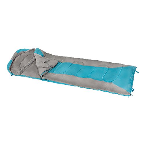 Aktive - Saco de dormir momia, 210 x 75 cm, 300 GSM, 0/15º C, color gris y azul (ColorBaby 85281)