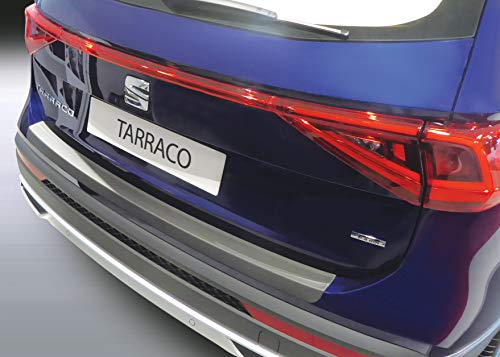 Aroba AR572 Protección para el borde de carga compatible con Seat Tarraco año de fabricación 02.2019 > Protección de parachoques de ajuste perfecto con bisel ABS color negro