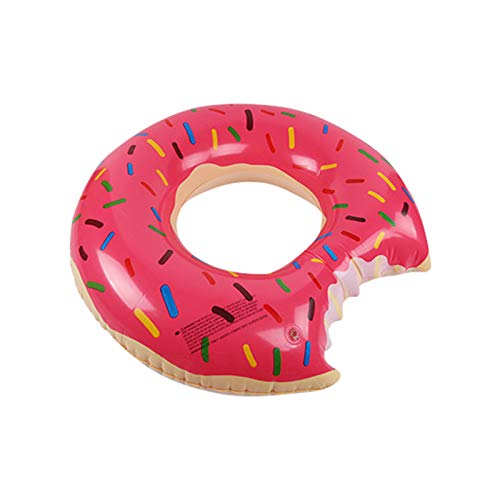 ARONTIME Piscina inflable Donut anillo de natación tubo flotador de piscina tomar un bocado juguetes fiesta playa (80 cm B)