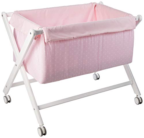 Babyline Serie 33 - Mini cuna de tijera de madera, unisex Babyline Serie 33 - Mini cuna de tijera de madera, unisex