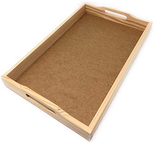 Bandeja de Servir con Asas, Bandeja de té, Bandeja de Barra, Bandeja de Desayuno Bandeja de Comida vajilla para el hogar (Madera48*31*4cm) Bandeja de Servir con Asas, Bandeja de té, Bandeja de Barra, Bandeja de Desayuno Bandeja de Comida vajilla para el hogar (Madera48*31*4cm)