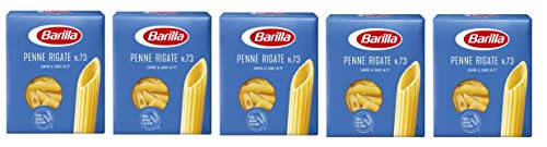Barilla - Pastas Penne Rigate nº73 500 gr - Pack de 5 (Total 2500 grams) Barilla - Pastas Penne Rigate nº73 500 gr - Pack de 5 (Total 2500 grams)