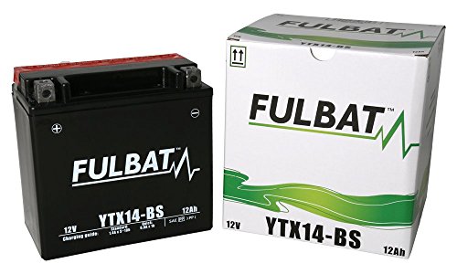 Batería FULBAT AGM YTX14-BS 12V 12Ah 200A Largo: 150 x Ancho: 87 x Alto 145 (mm)
