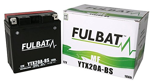 Batería FULBAT AGM YTX20A-BS 12V 18Ah 270A Largo: 175 x Ancho: 87 x Alto 155 (mm)