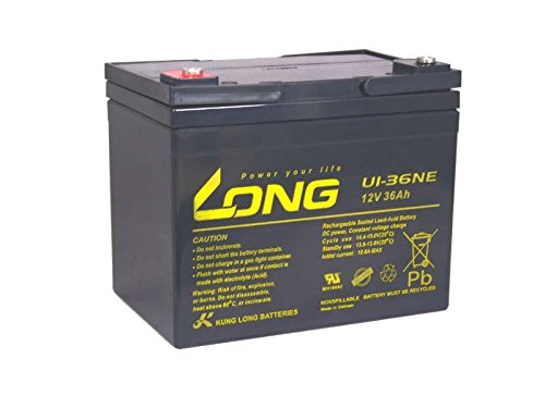 Batería Long U1 – 36 NE 12 V 36 Ah AGM plomo como 34 Ah 41 Ah Accu ácido