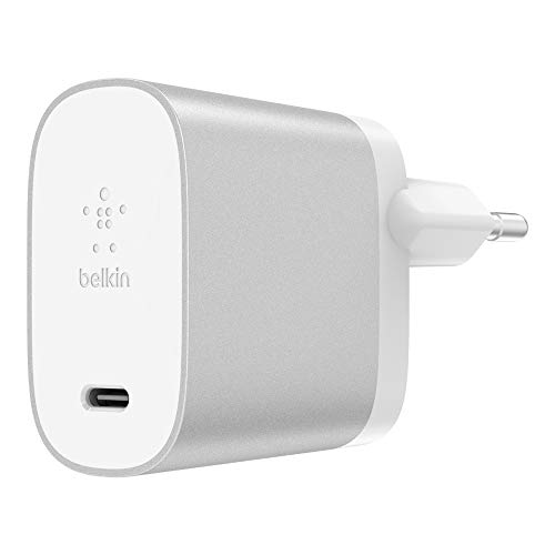 Belkin Boost Charge USB-C - Cargador doméstico de 27 W (carga rápida para iPhone: 11, 11 Pro/Pro Max, XS, XS Max, XR, X, 8/8 Plus y otros, carga rápido USB-C para iPhone)