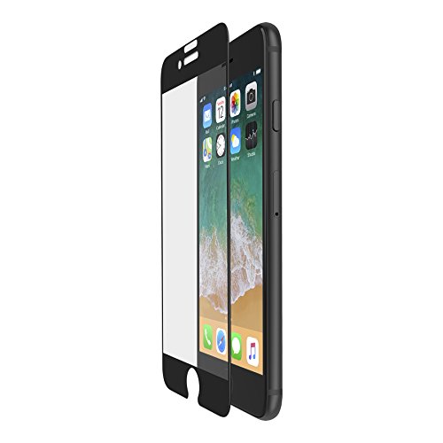 Belkin ScreenForce - Protector de pantalla Edge to Edge Ultraglass para iPhone 6/7/8 (cobertura de borde a borde, cristal templado) color negro